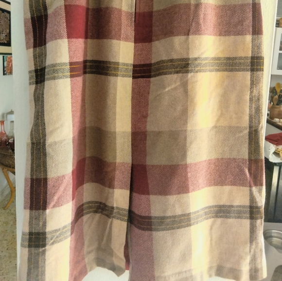 Prestige of Boston full women's plaid skirt wool blend size 16 union tag - Picture 9 of 10